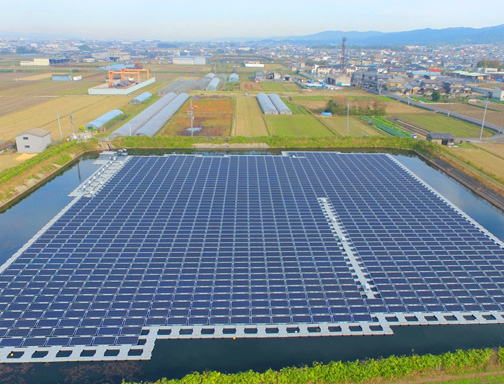 Sistema solar de instalación flotante de 100KW en Japón