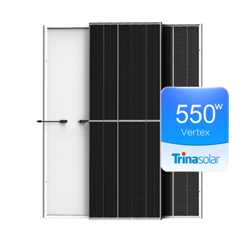 Trina Tier 1 Mono 550Wp 545Wp 540Wp Panel solar Todo negro 420Wp 415Wp 410Wp Módulo fotovoltaico