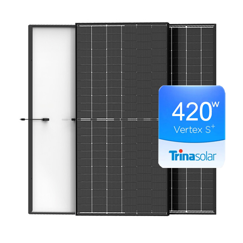 Panel solar Trina Tier 1 Tecnología PERC Todo negro y marco negro Módulo fotovoltaico 410Wp 415Wp 425Wp