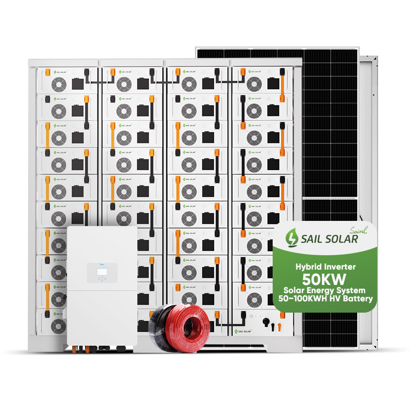 Para centros comerciales, el sistema solar con conexión/fuera de red de 50KW admite conexión paralela