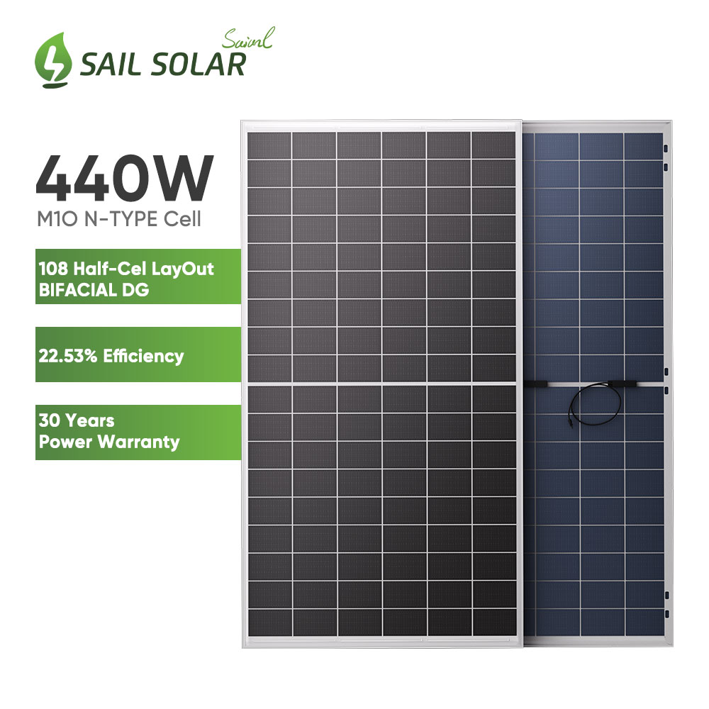 N mecanografíe el módulo 420Wp 425Wp 430Wp 435Wp 440Wp del picovoltio del panel solar de Topcon para el uso en el hogar