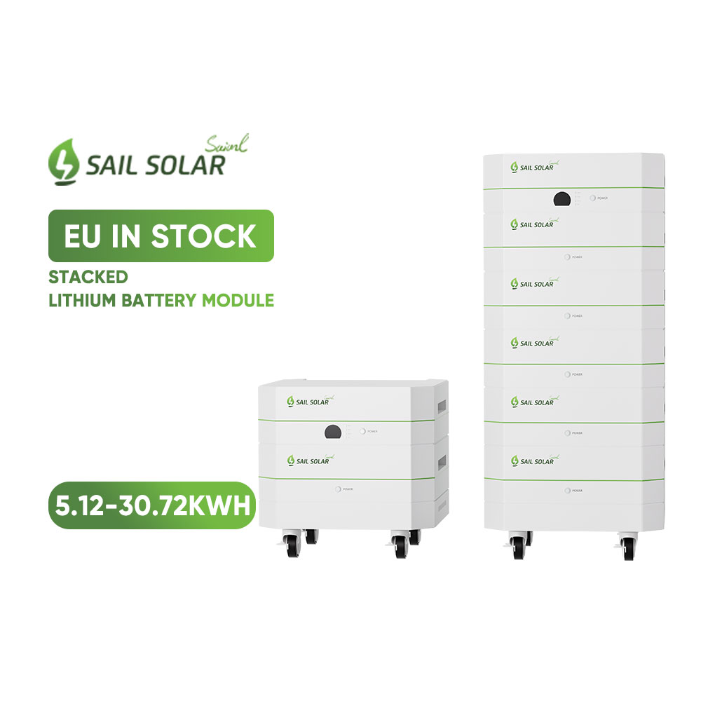 Batería de litio apilable SAIL SOLAR de 51,2 V, 100 Ah, 200 Ah, 300 Ah, 400 Ah, 500 Ah y 600 Ah
