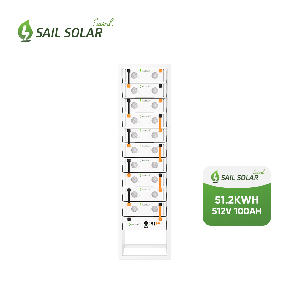 Batería de litio de alto voltaje SAIL SOLAR de 307 V, 512 V, 716,8 V y 100 Ah (30 kWh, 50 kWh, 70 kWh) para sistemas de almacenamiento de energía solar.